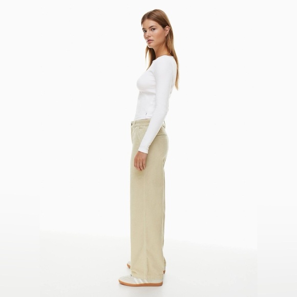 ARITIZIA TNA | Ripcord corduroy pant seafoam green| size 4 - Picture 2 of 9